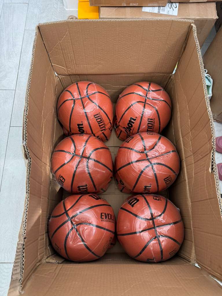 Wilson Evolution Indoor Game Basketball, Intermediate, Size 6 - 28.5"