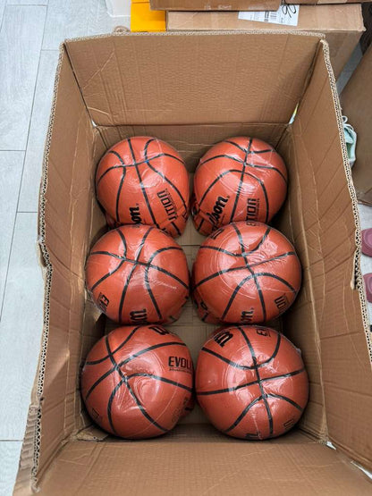 Wilson Evolution Indoor Game Basketball, Intermediate, Size 6 - 28.5"