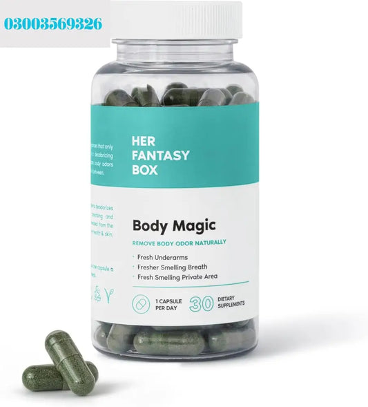 Body Magic Chlorophyll Capsules – 30 Vegan Capsules for Detox
