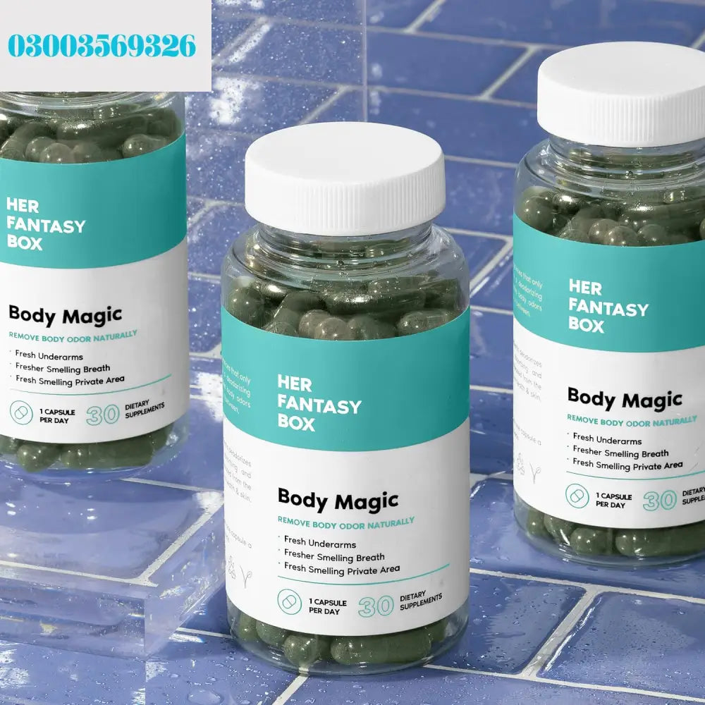 Body Magic Chlorophyll Capsules – 30 Vegan Capsules for Detox