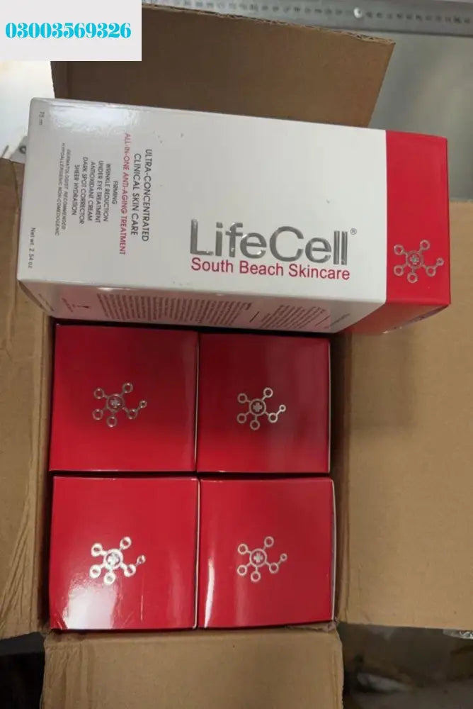 LifeCell South Beach Skincare All In One Anti Aging Treatment 2.54 oz