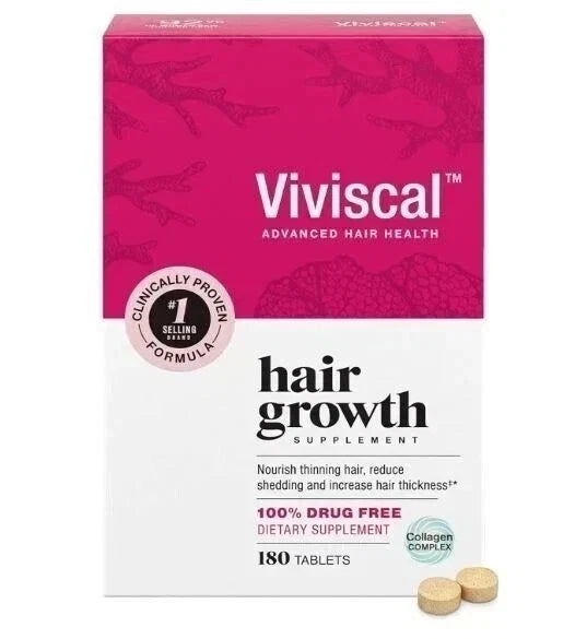 Viviscal Hair Growth Dietary Supplement with Collagen Complex 180 Tabs